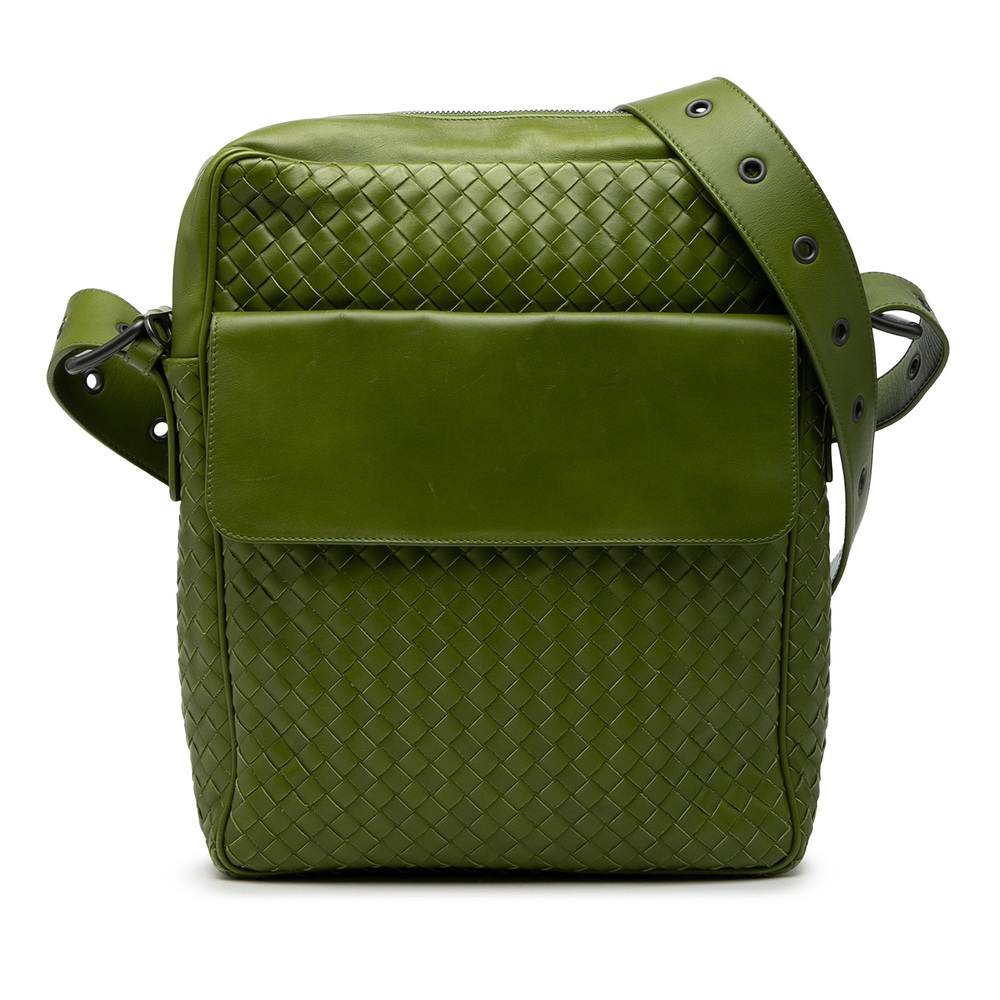 Pre-Loved Bottega Veneta Nappa Intrecciato Messenger Bag
